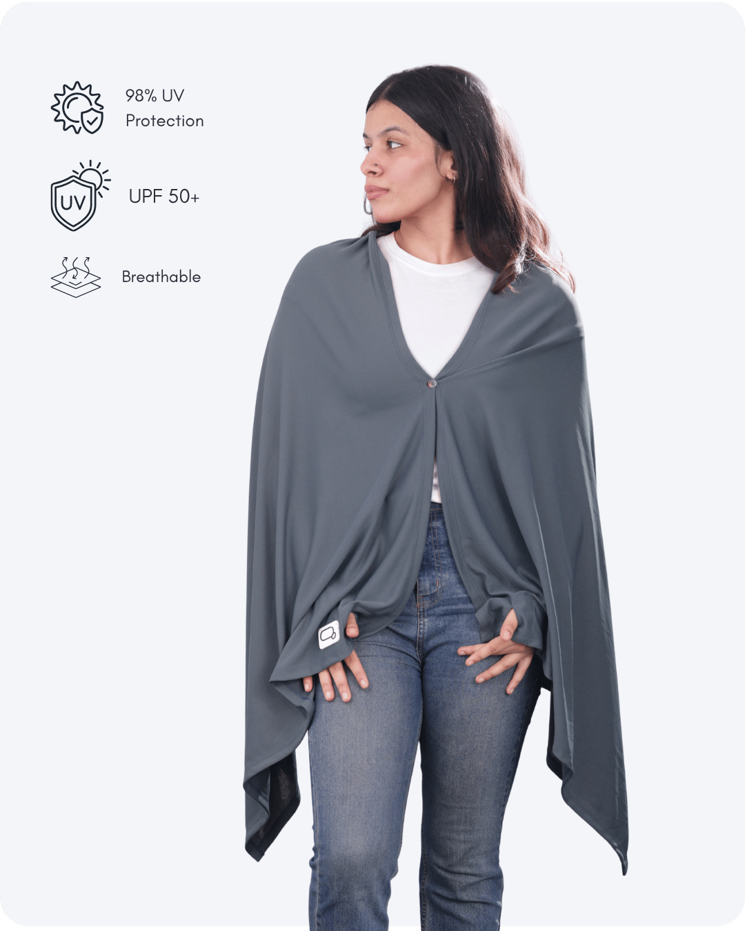 Tuque UV Protection Wrap — UPF 50+ Breathable Sun Shawl
